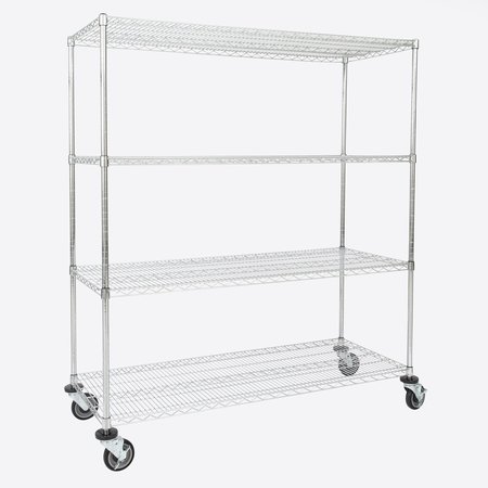 REGISTRY Wire Shelving, Carbon Steel, Chrome 11848744